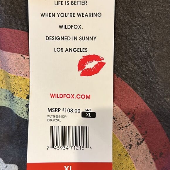 WILDFOX DESIGNER SWEATSHIRT SIZE XL SUPER SOFT AND COMFORTABLE - Picture 3 of 5